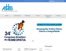 Tablet Screenshot of amhb.org.br